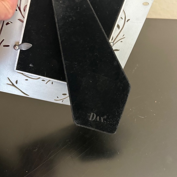 Dax Photo Frame Silver with Blue Flowers cut out Leaves. - Picture 7 of 7